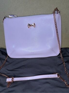 Ted Baker Light Pink Crossbody Bag with Bow Accent